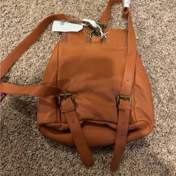 Brown Backpack Purse - Picture 3 of 4